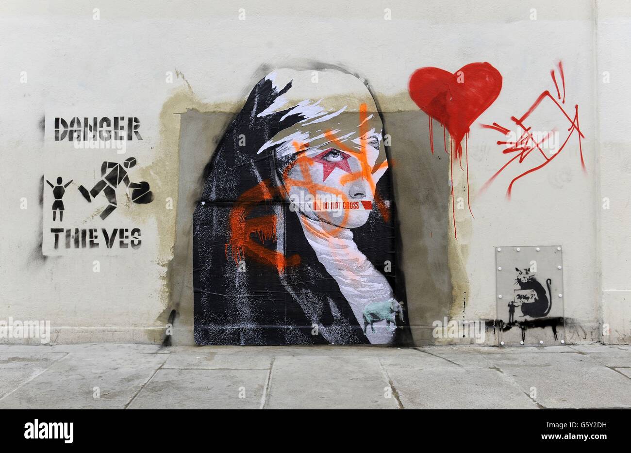 Wood green banksy hi-res stock photography and images - Alamy