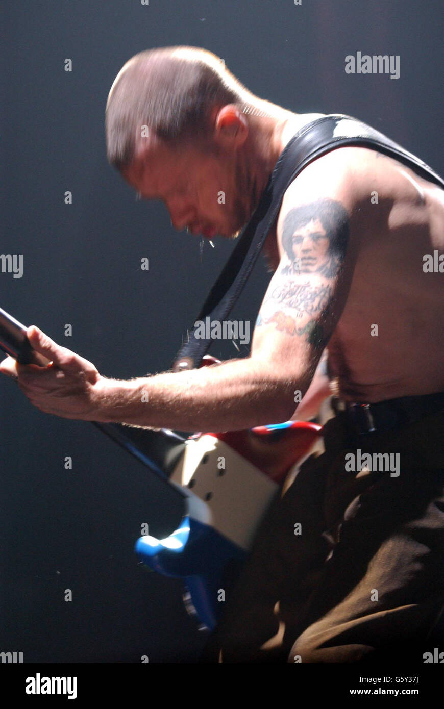 Red Hot Chili Peppers Flea Stock Photo Alamy
