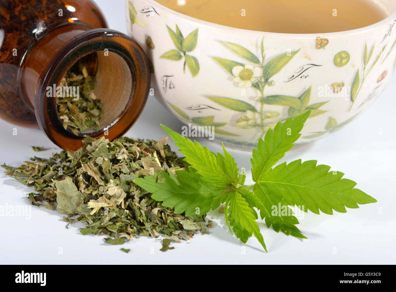 Common hemp, tea Stock Photo Alamy