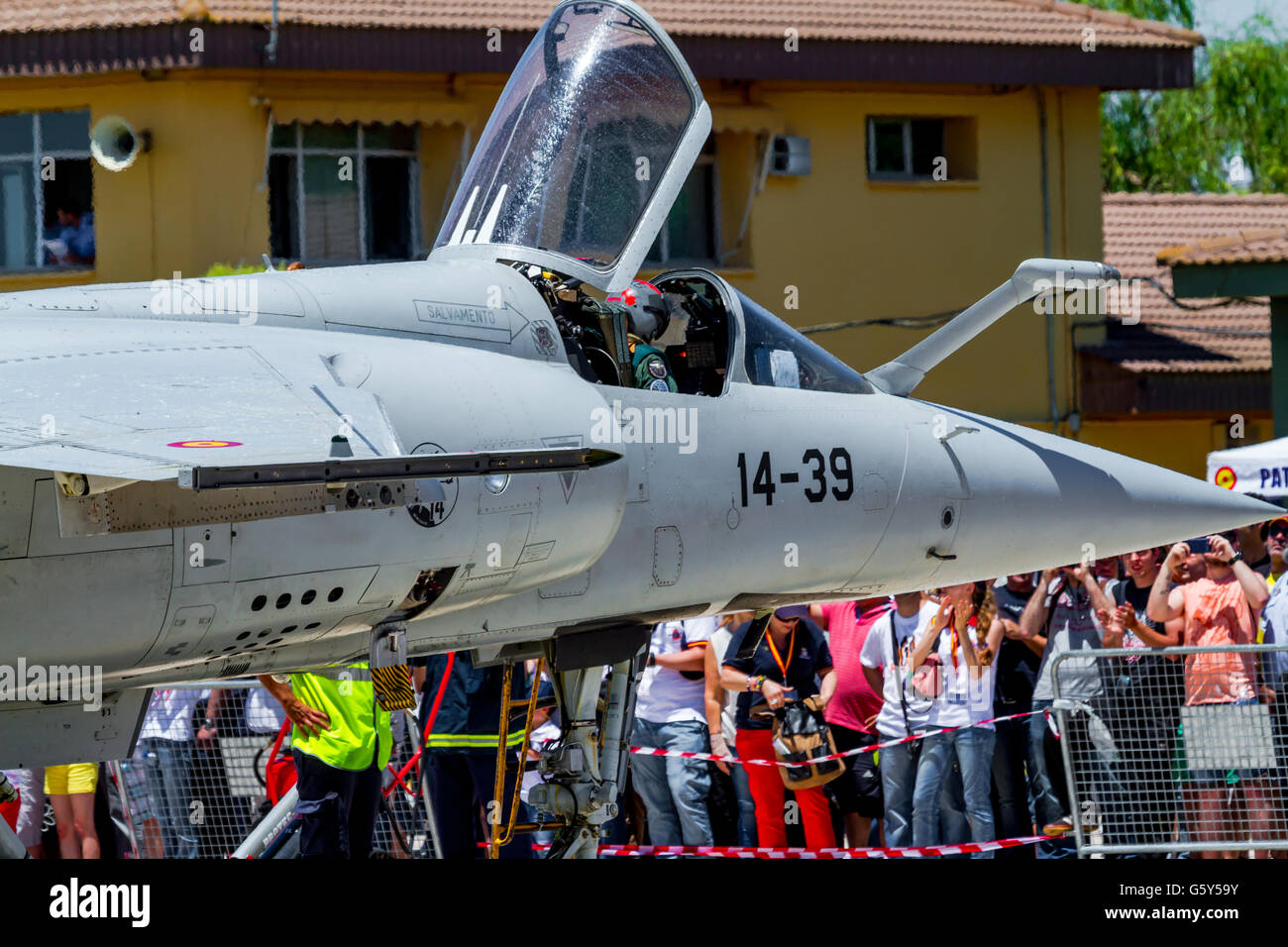 Albacete Spain Jun 23 Aircraft Dassault Mirage F1 Taking Part In An Stock Photo Alamy