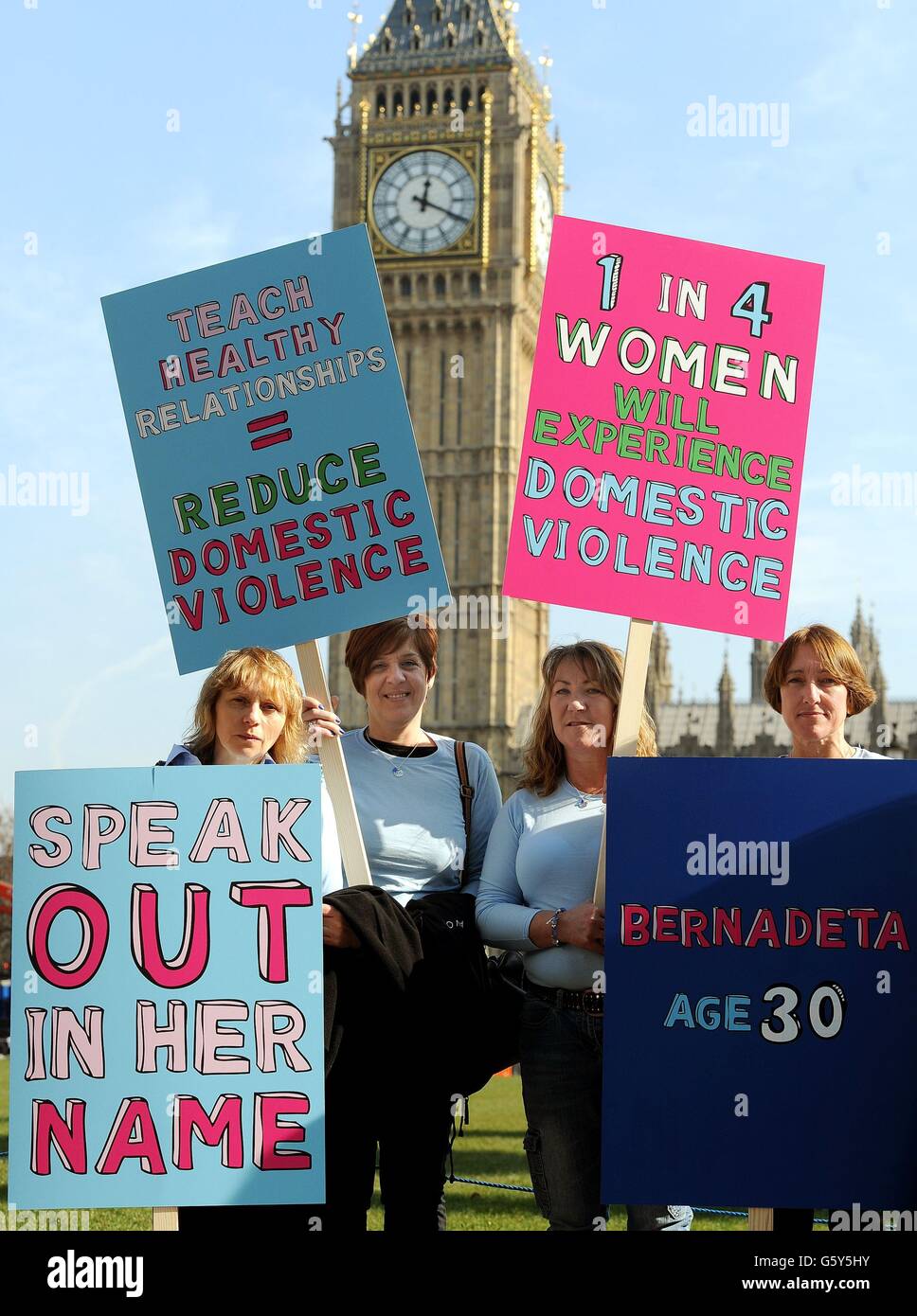 Domestic violence protest hi-res stock photography and images - Alamy