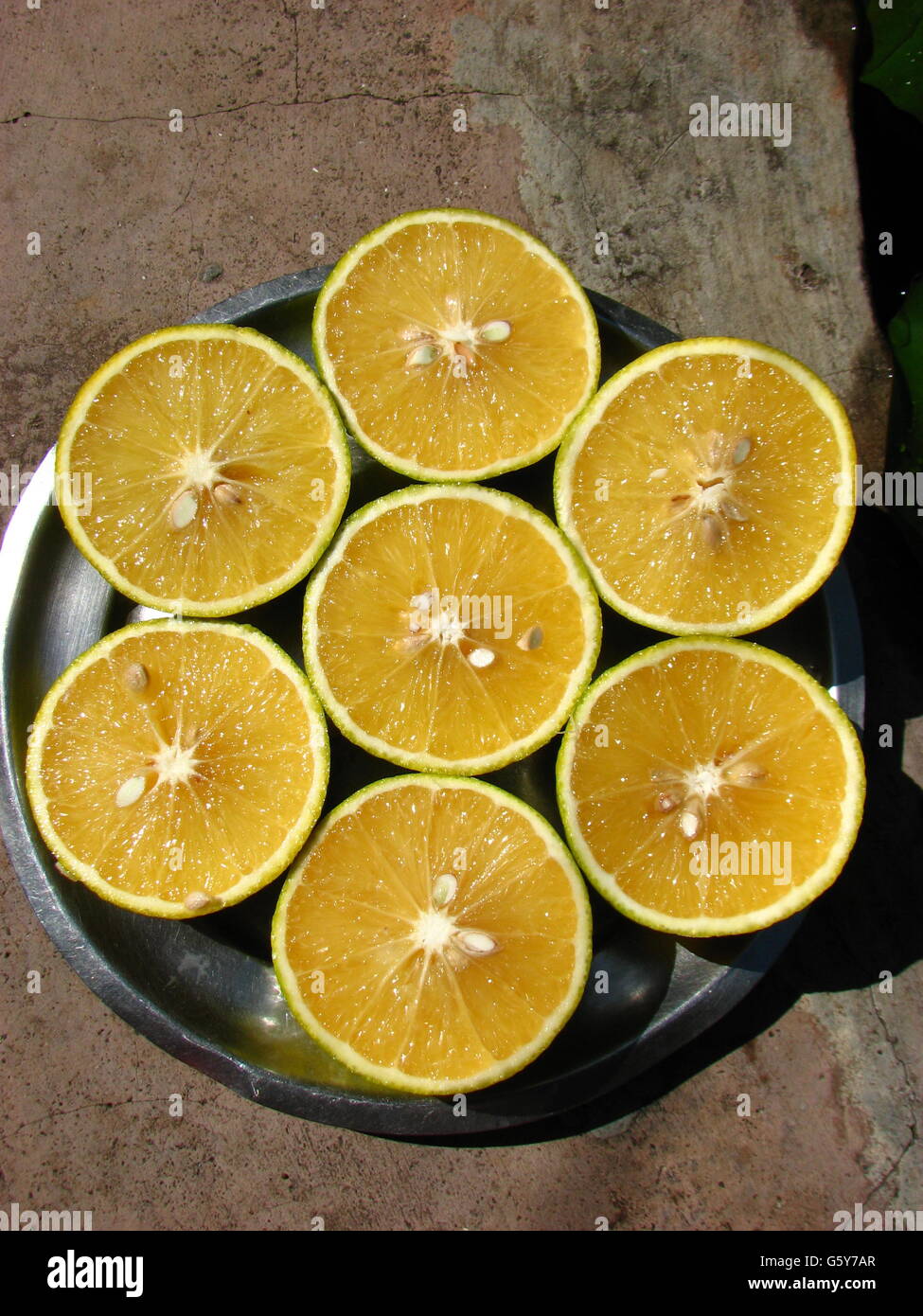 Freshly cut Sweetlimes from a farm Stock Photo - Alamy