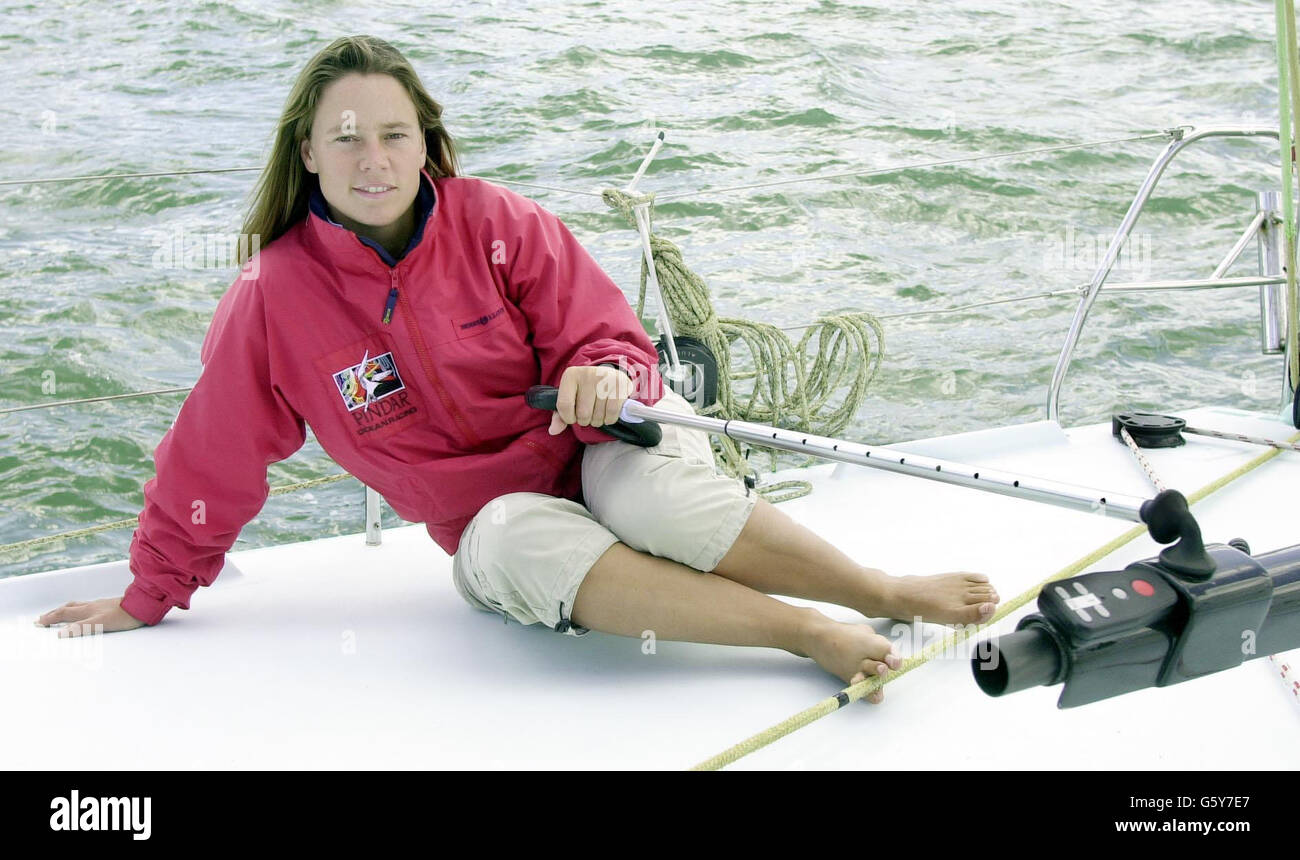 British yachtswoman Emma Richards Stock Photo