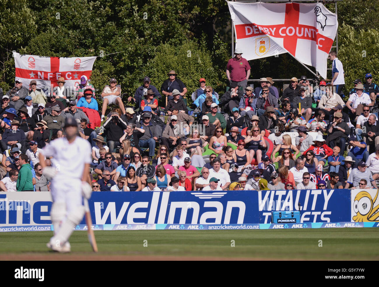 Cricket First Test New Zealand v England Day Two University