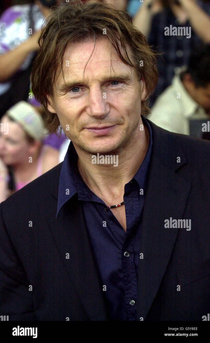 Actor Liam Neeson arrives for the premiere of K-19: The Widowmaker at Mann's Village in Westwood, Los Angeles. Stock Photo