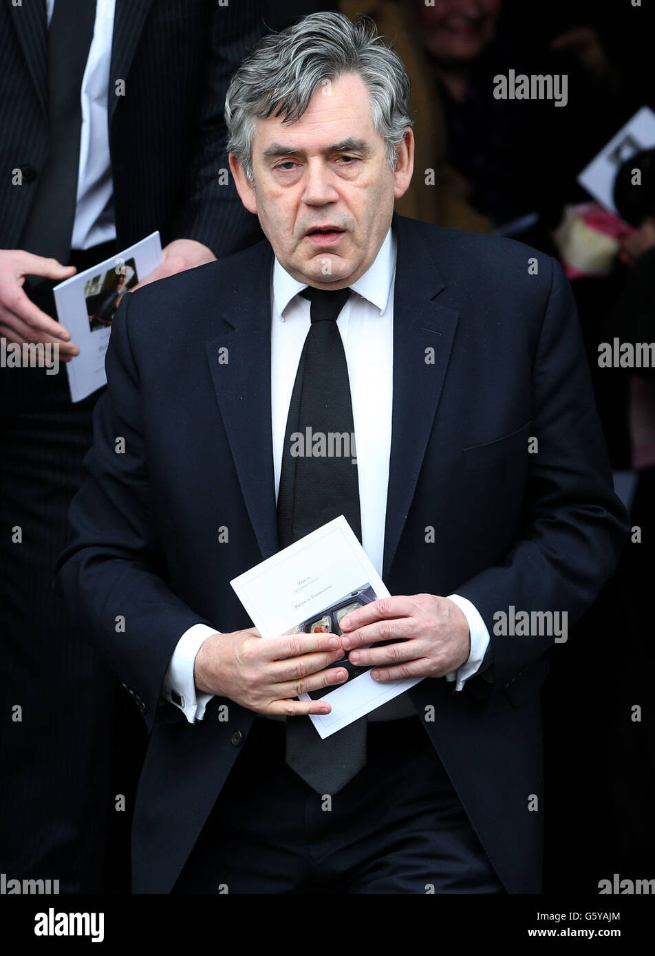 Bruce Millan funeral Stock Photo Alamy