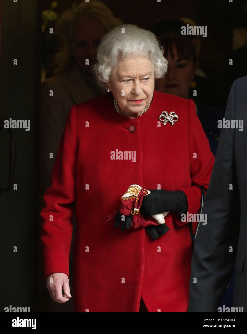 Queen Elizabeth II in hospital Stock Photo Alamy
