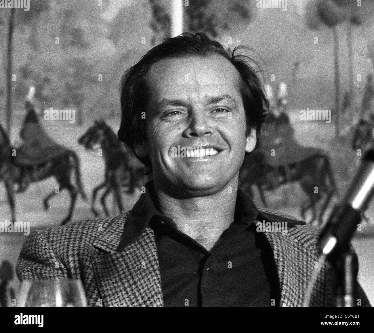 Jack Nicholson at press conference Stock Photo - Alamy