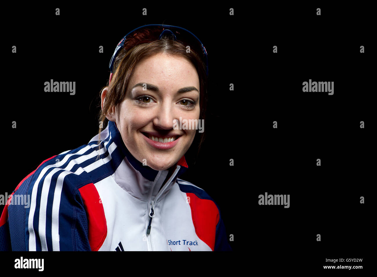 Sport Short Track Speed Skating Media Day National Ice Centre Stock