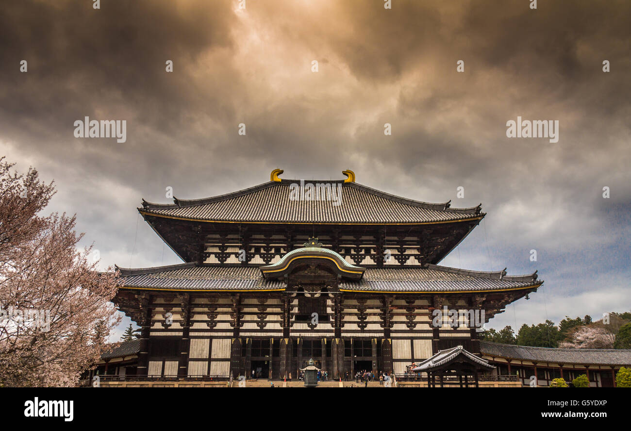 Todaiji temple in Nara Japan Stock Photo