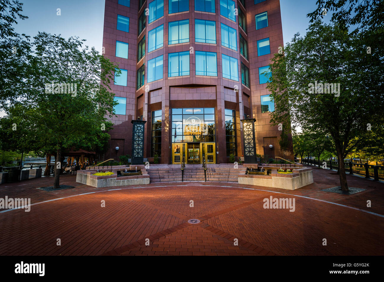 Modern building in downtown Providence, Rhode Island. Stock Photo