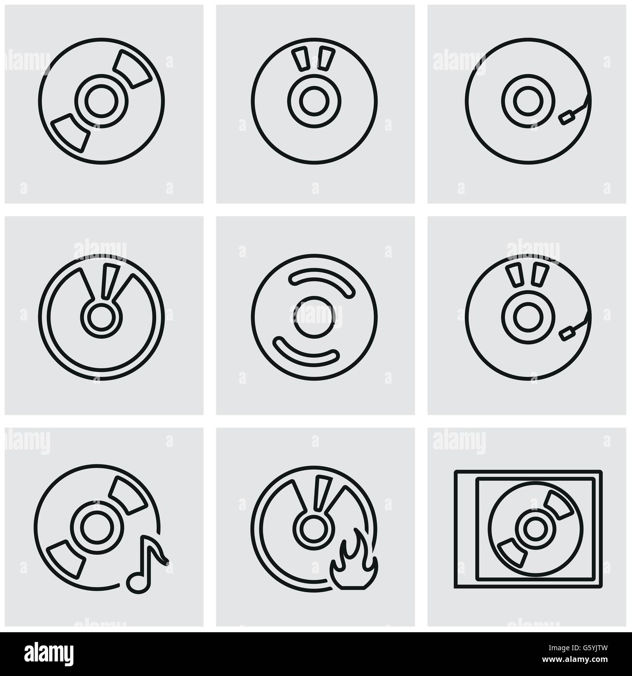 Outline music vector Stock Vector Images - Alamy