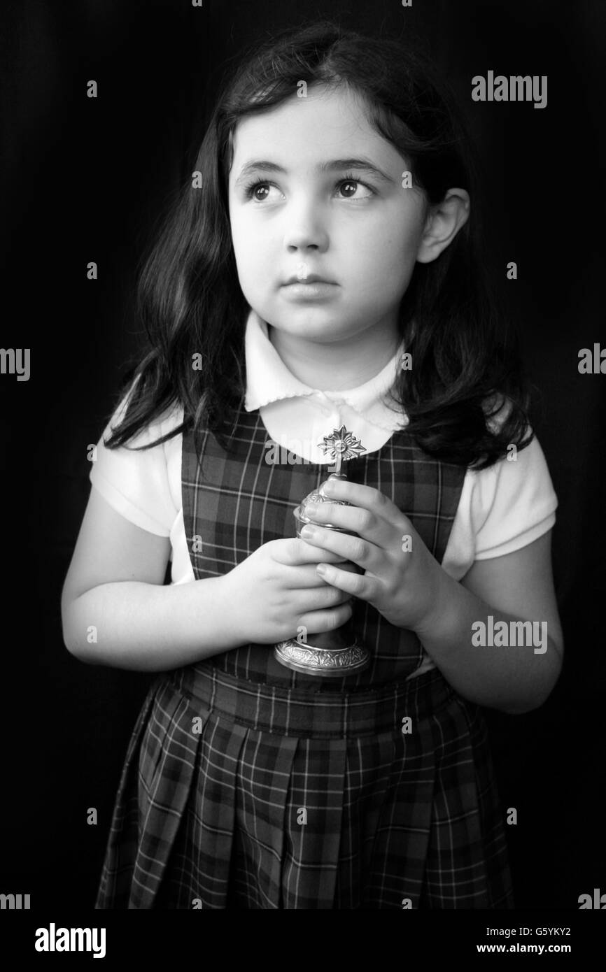 School uniform black and white hi-res stock photography and images - Alamy