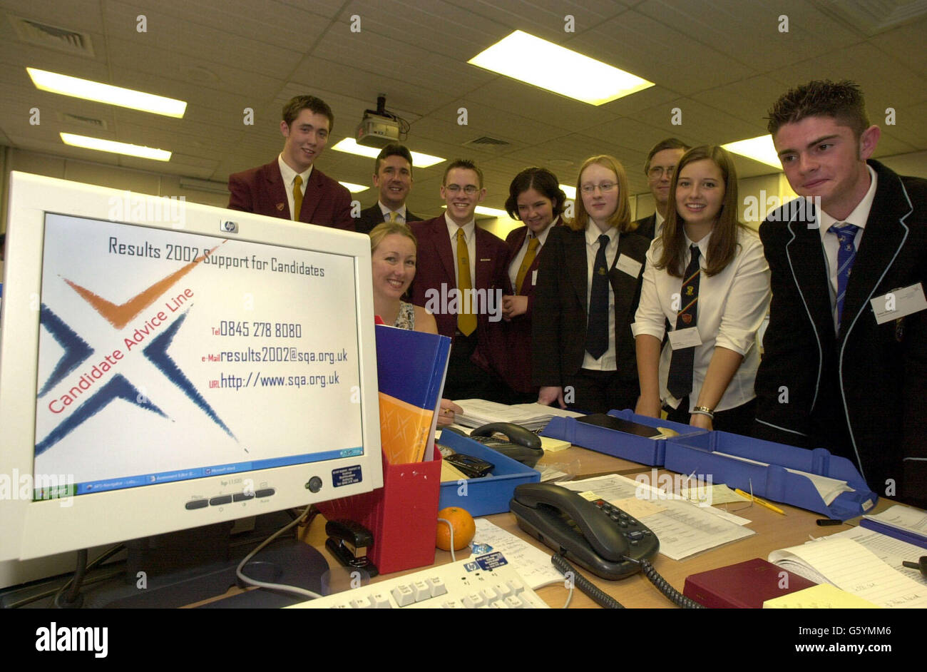 Exam Results day in Scotland Stock Photo Alamy