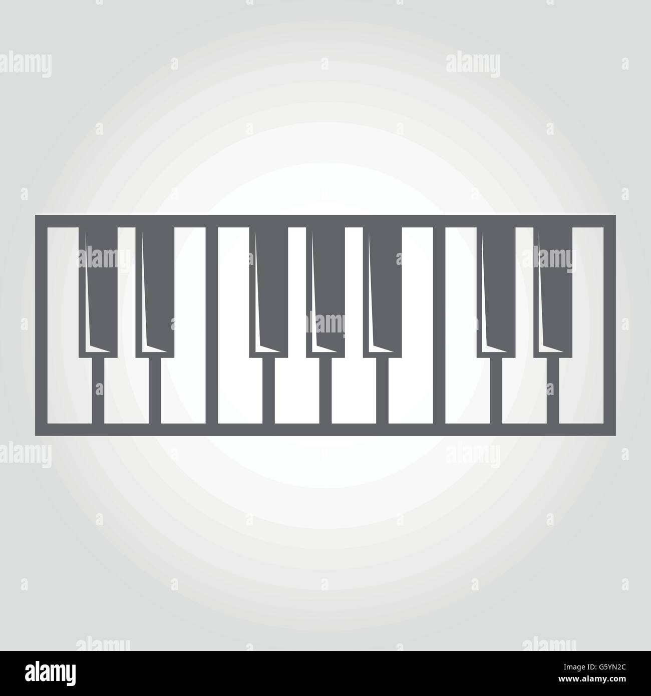 Vector black piano key icon Stock Vector Image & Art - Alamy