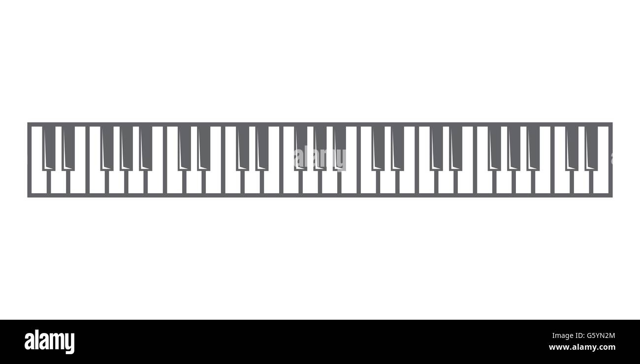 Vector black piano key icon Stock Vector Image & Art - Alamy