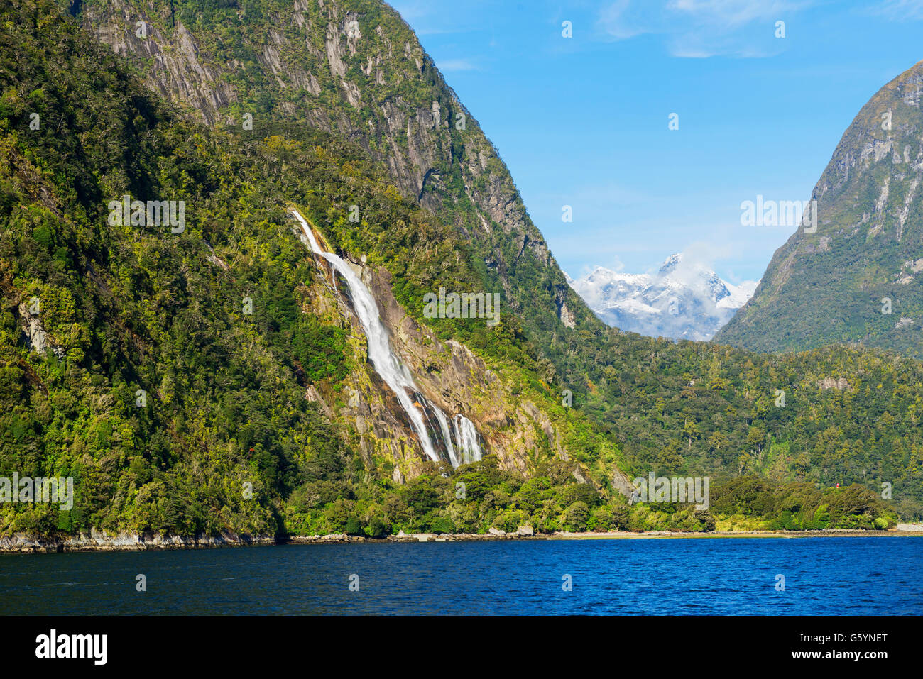 Milford Sound, Fiordland National Park, South Island, Southland, New Zealand Stock Photo