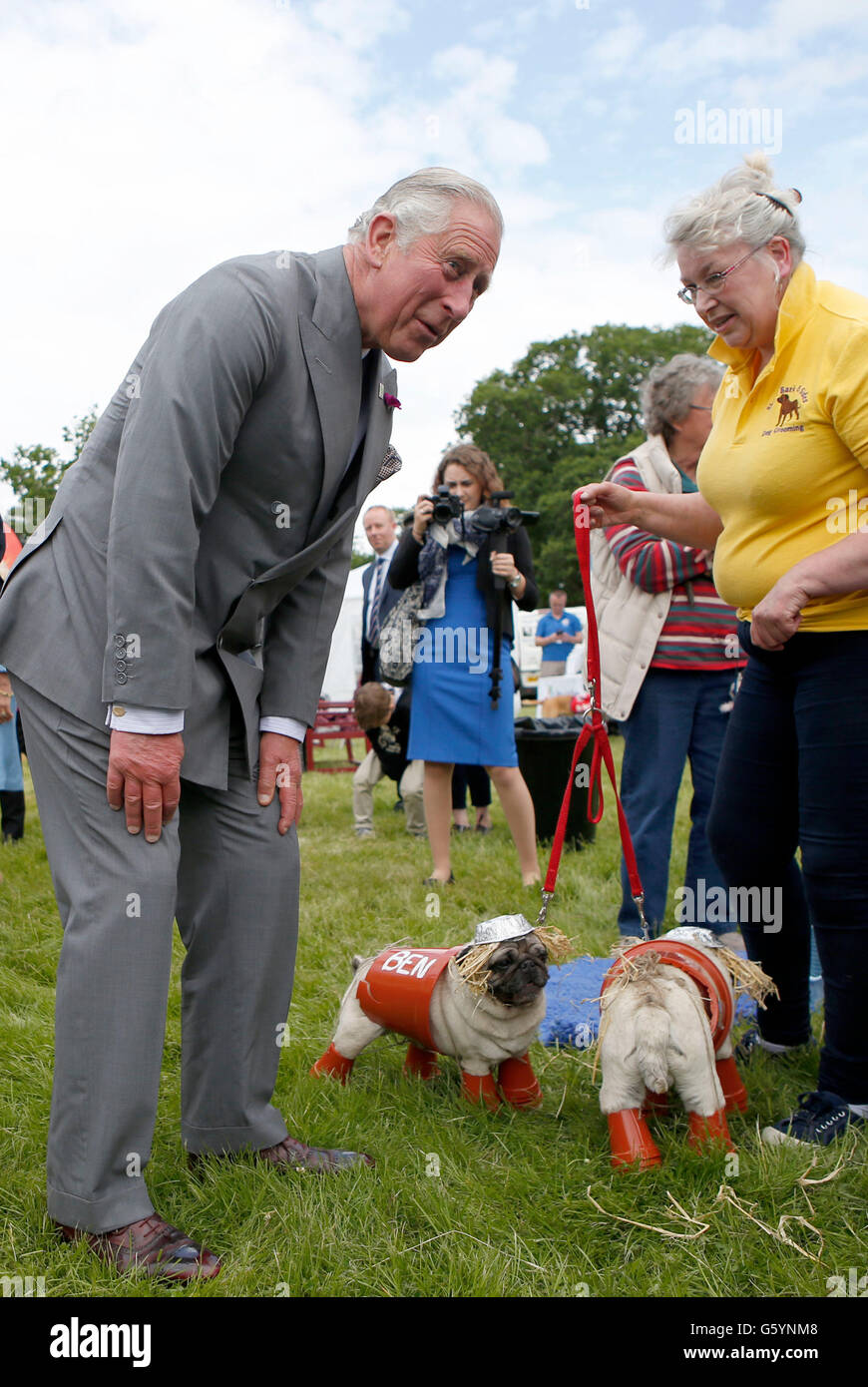 The Prince of Wales, known as the Duke of Rothesay while in Scotland