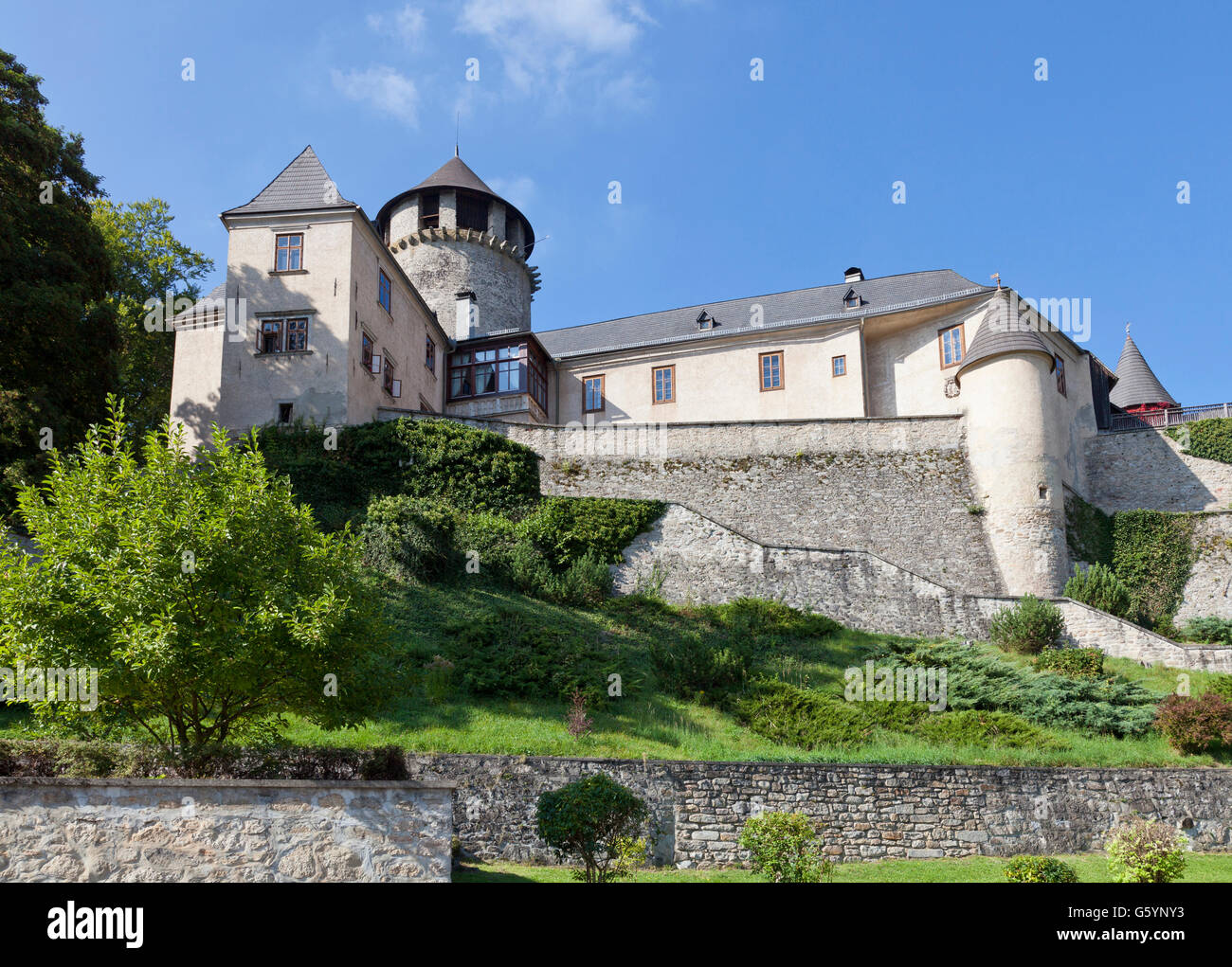 Castle in Litschau, Waldviertel, Forest Quarter, Lower Austria, Austria, Europe Stock Photo
