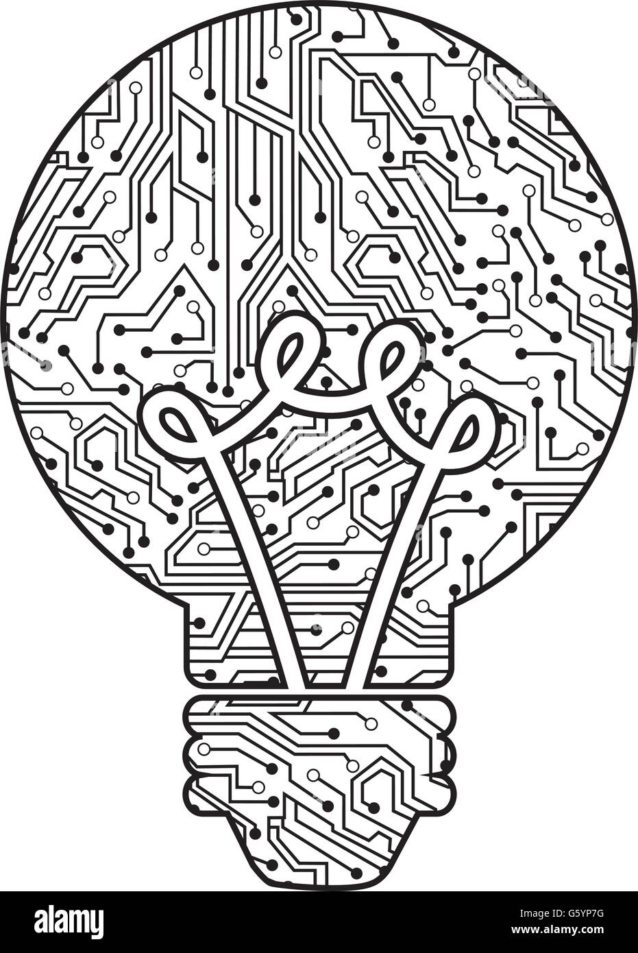 Lamp Electrical Circuit Symbol High Resolution Stock Photography and