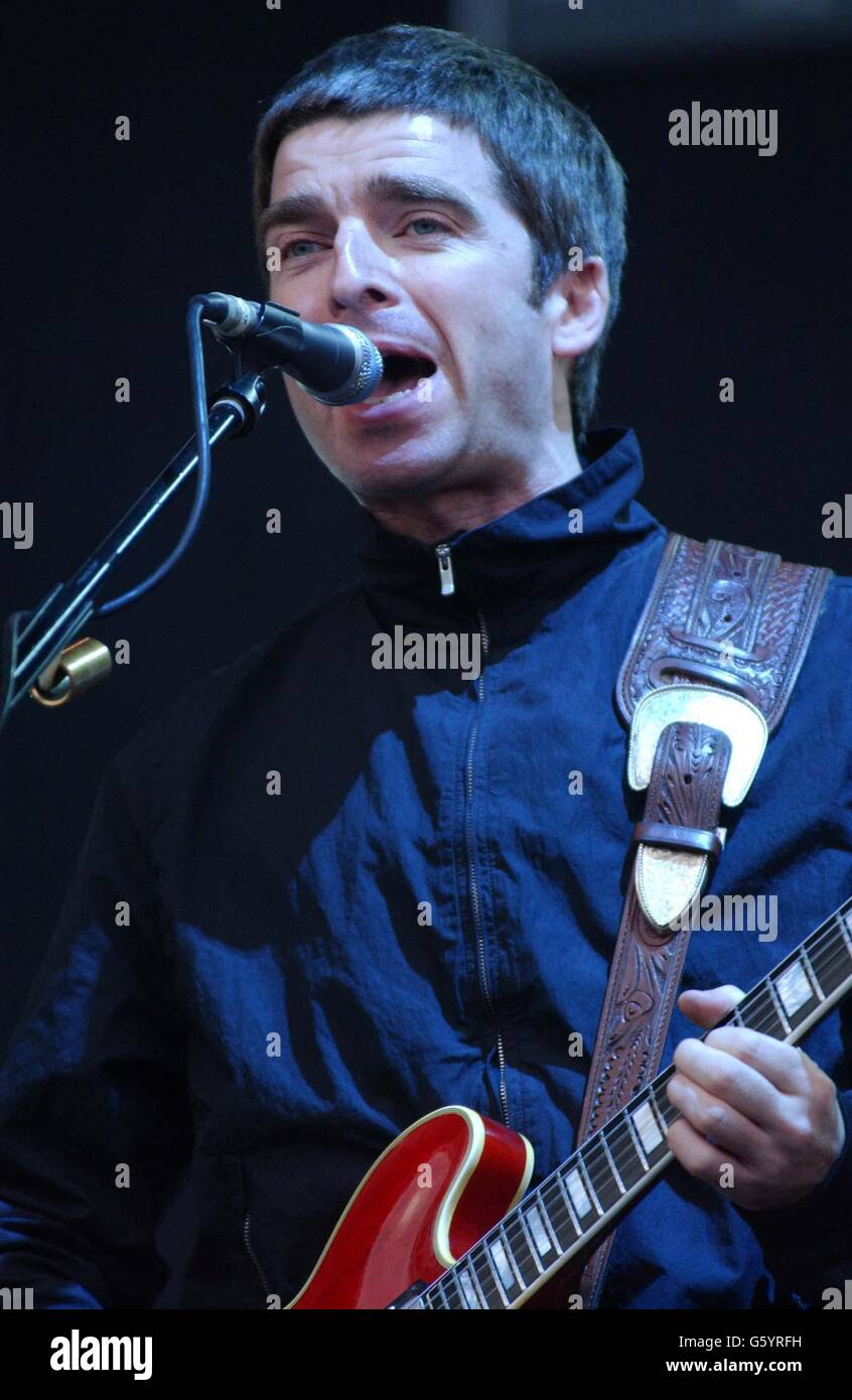 Noel Gallagher at Finsbury Park Stock Photo