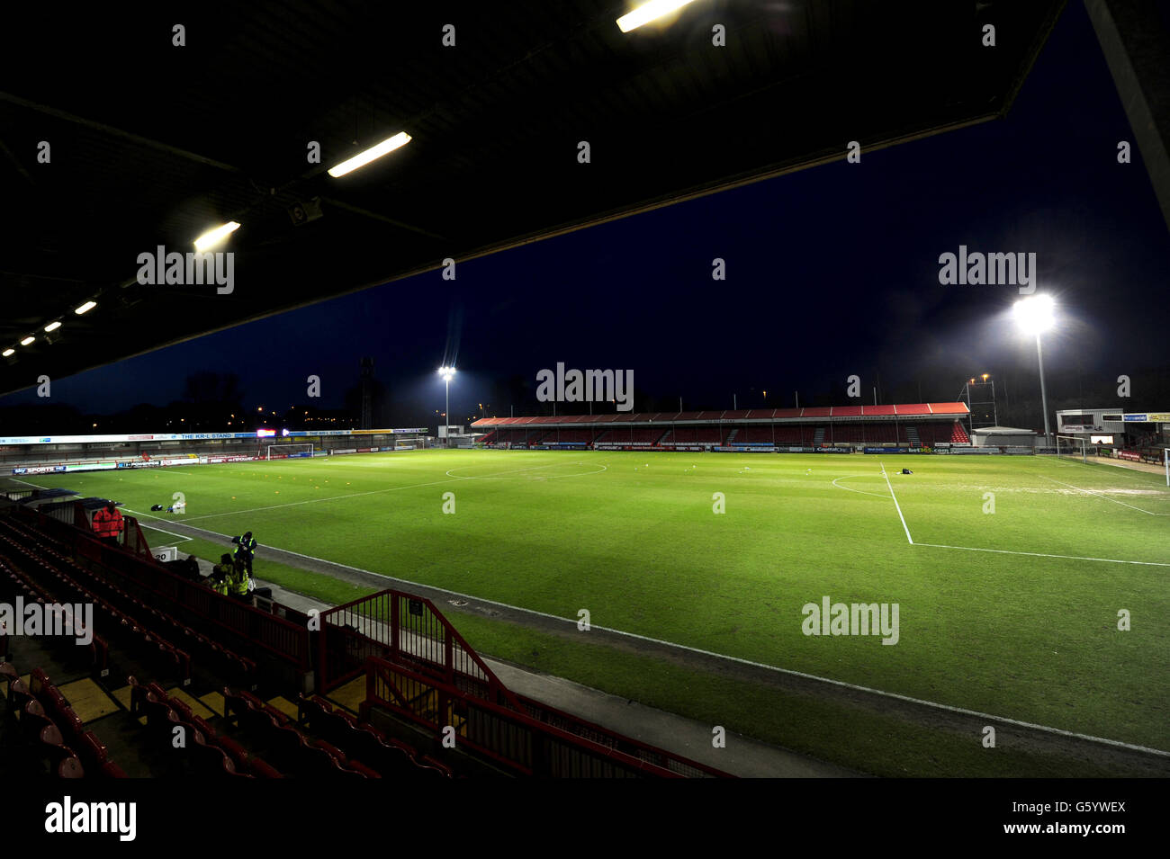 Soccer - npower Football League One - Crawley Town v Carlisle United - Broadfield Stadium Stock Photo