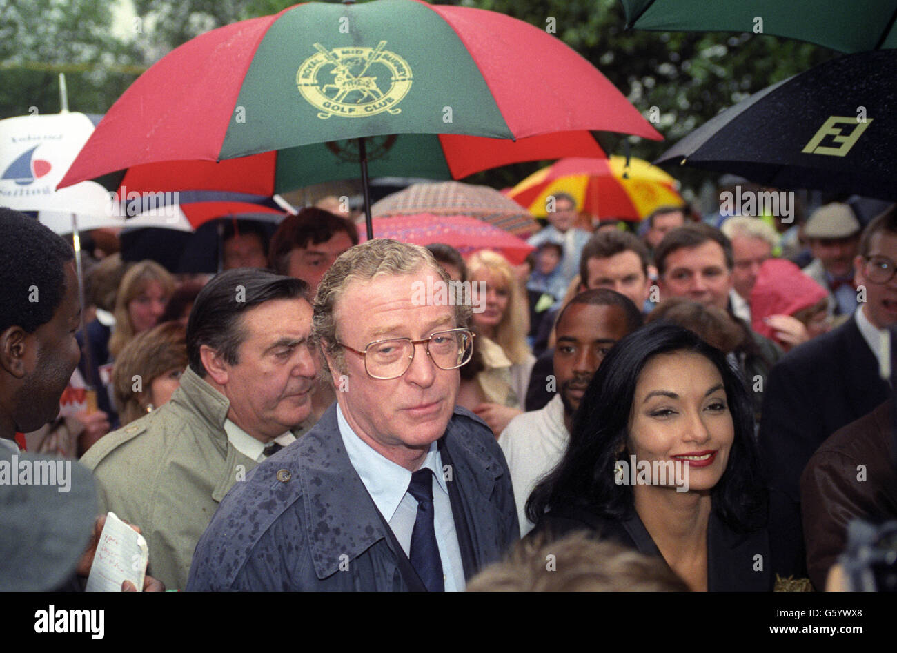 Entertainment - Michael Caine - Pavarotti Concert - Hyde Park, London Stock Photo