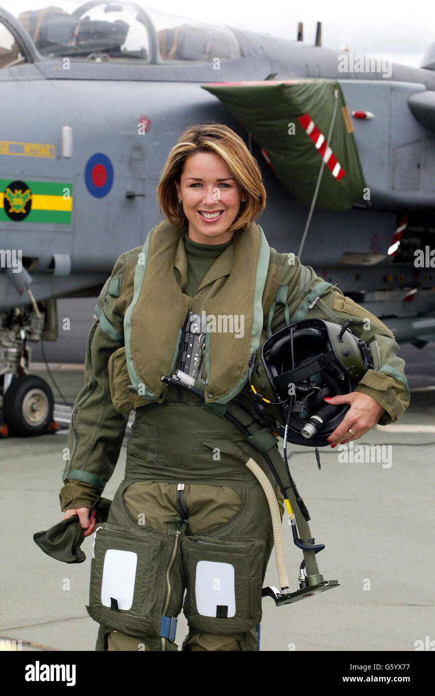 Claire Sweeney with the RAF Stock Photo - Alamy