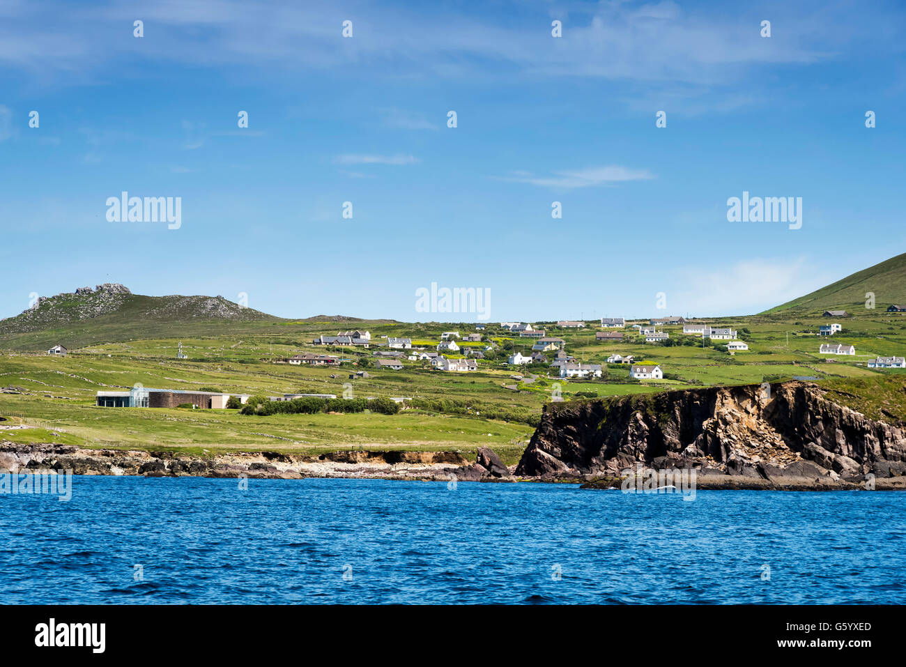 Blasket Island Center Dingle Kerry Ireland Stock Photo