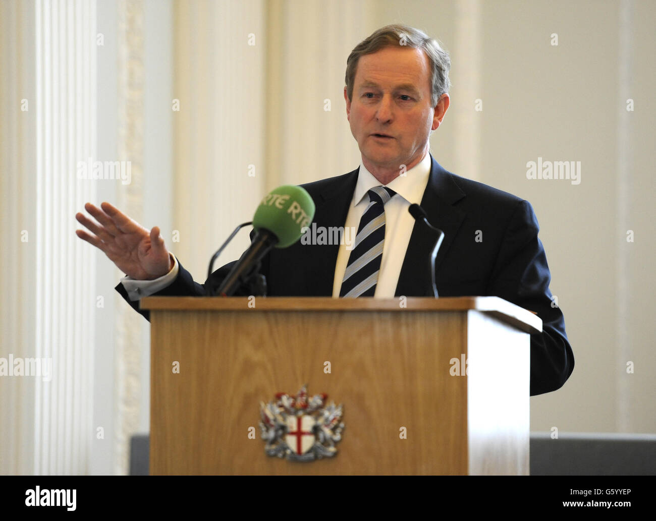 Taoiseach Enda Kenny in London Stock Photo Alamy