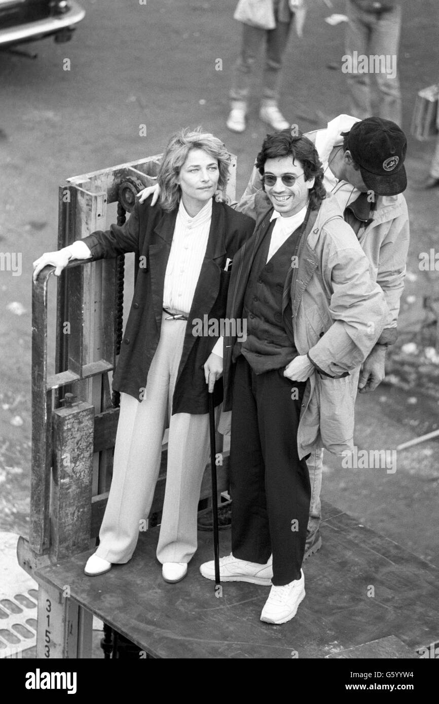 Music - Jean-Michel Jarre and Charlotte Rampling - Victoria Docks - East  London. 5 million musical and laser show to go ahead Stock Photo - Alamy