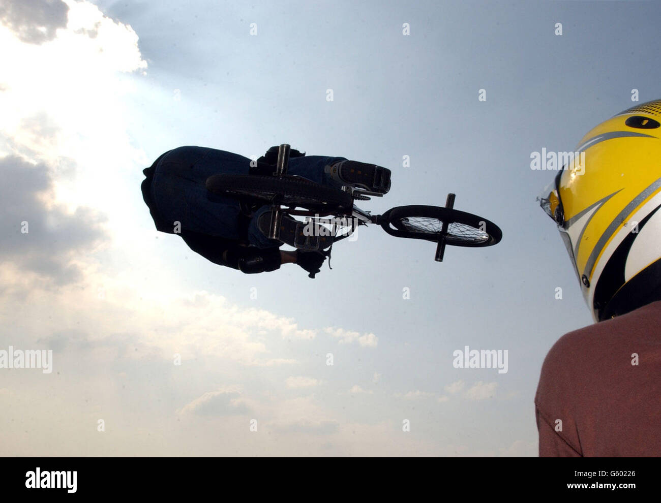 Urban Games BMX stunt rider Stock Photo Alamy