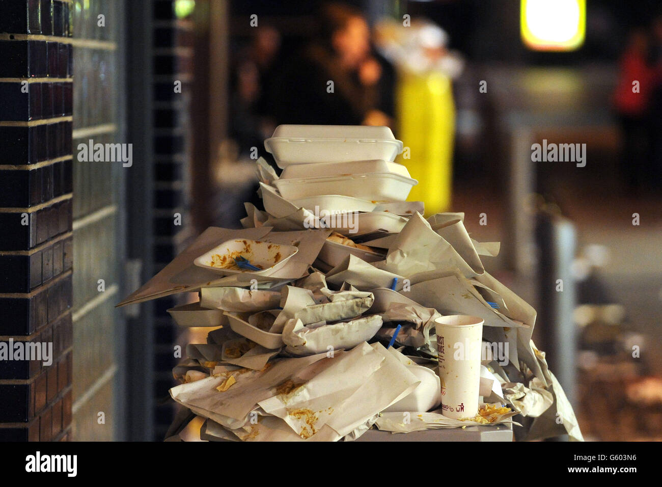 Commonly Known As Chip Alley In Cardiff City Centre High Resolution Stock Photography and Images