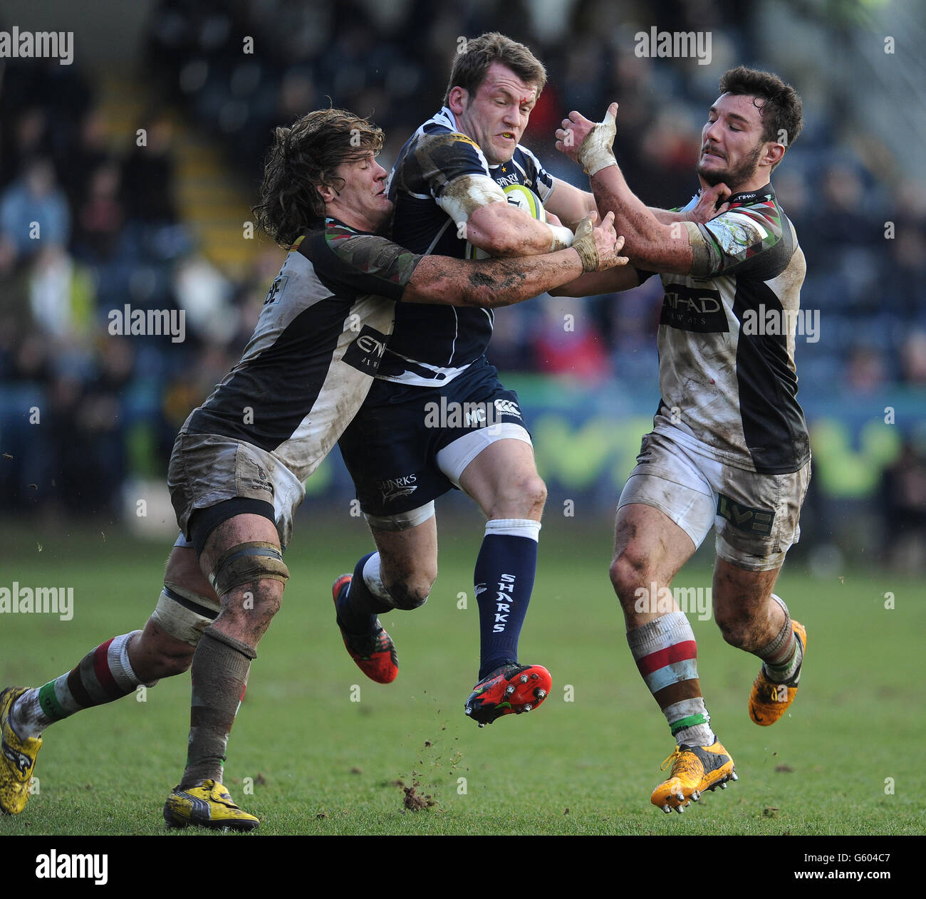 Rugby Union - LV=Cup Final - Sale Sharks v Harlequins - Sixways Stadium Stock Photo