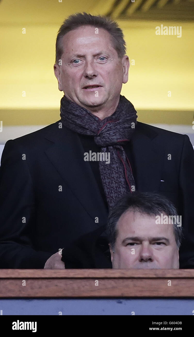 Soccer - Scottish Communities League Cup - Final - St Mirren v Heart of Midlothian - Hampden Park. Vladimir Romanov in the stands ahead of the Scottish Communities League Cup Final at Hampden Park, Glasgow. Stock Photo