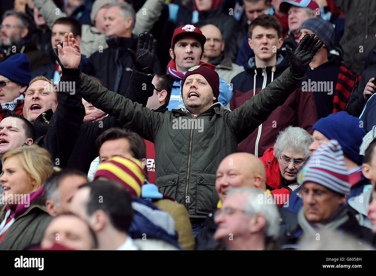 Burnley fans enjoy action in stands hi-res stock photography and images -  Alamy