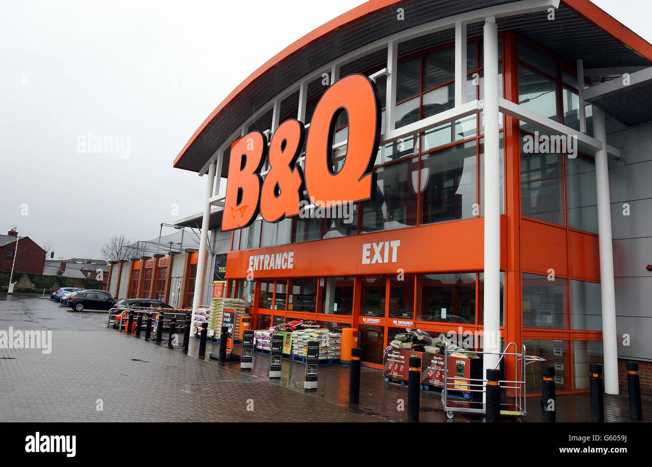 A general view of the B&Q store in Ballymena, County Antrim Stock Photo ...