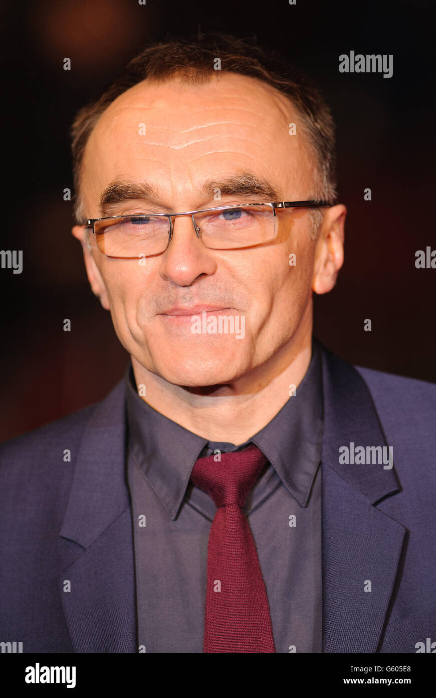 Director Danny Boyle arriving at the World Premiere of Trance, at the Odeon West End, in Leicester Square, London. Stock Photo