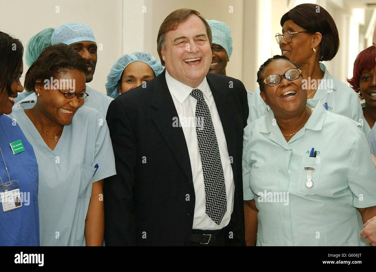 Prescott Visits Central Middlesex Hospital Stock Photo Alamy Prescott visits central middlesex hospital stock photo alamy