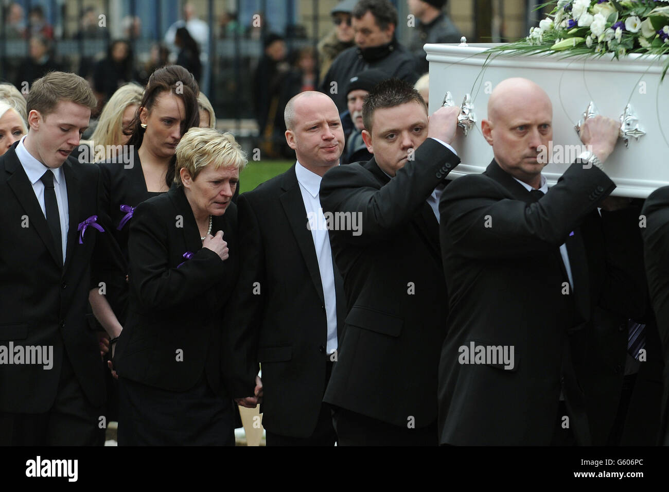 Christine Edkins Funeral Stock Photo - Alamy