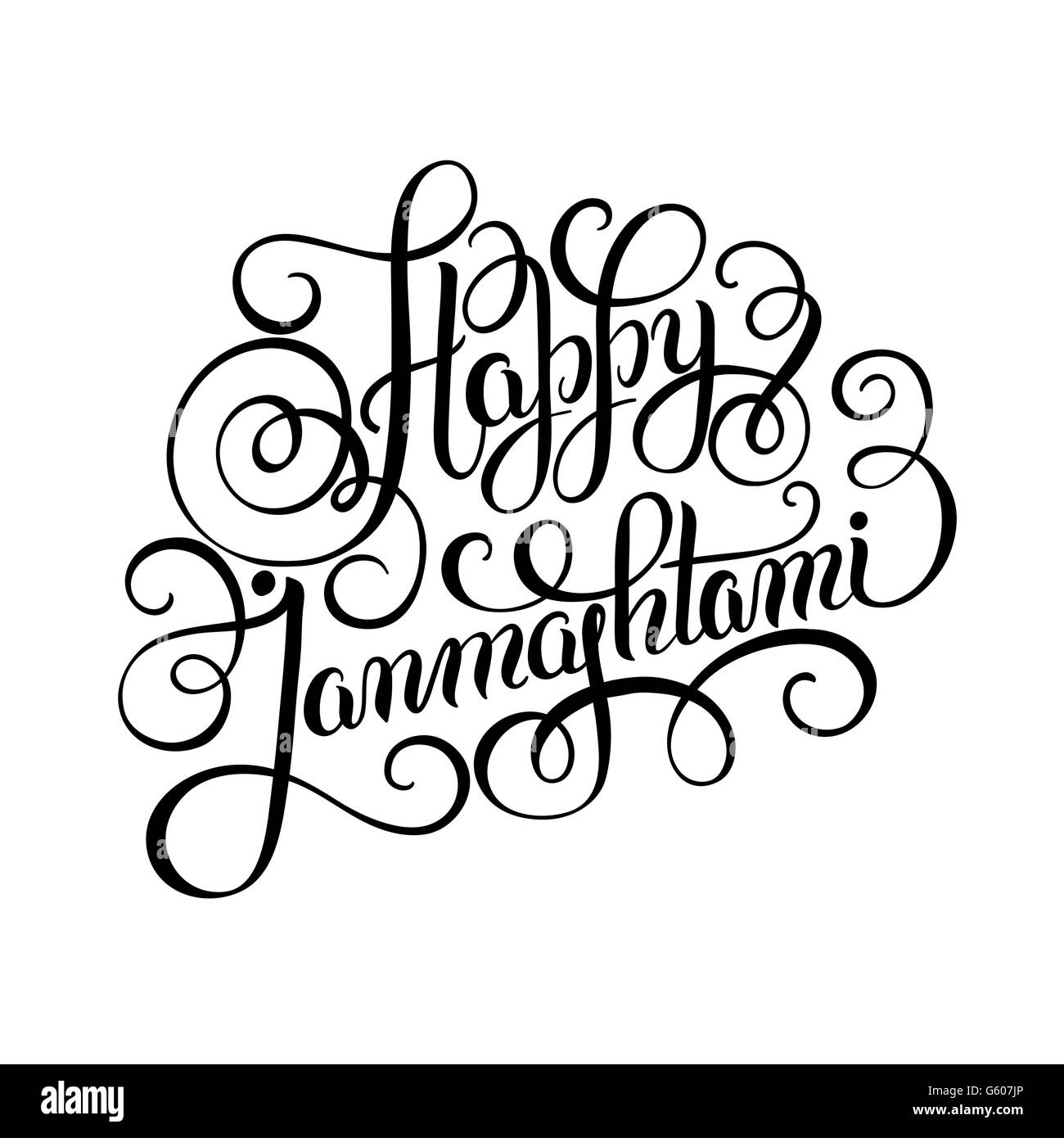 happy krishna janmashtami hand lettering inscription typography stock vector image art alamy https www alamy com stock photo happy krishna janmashtami hand lettering inscription typography 106956158 html