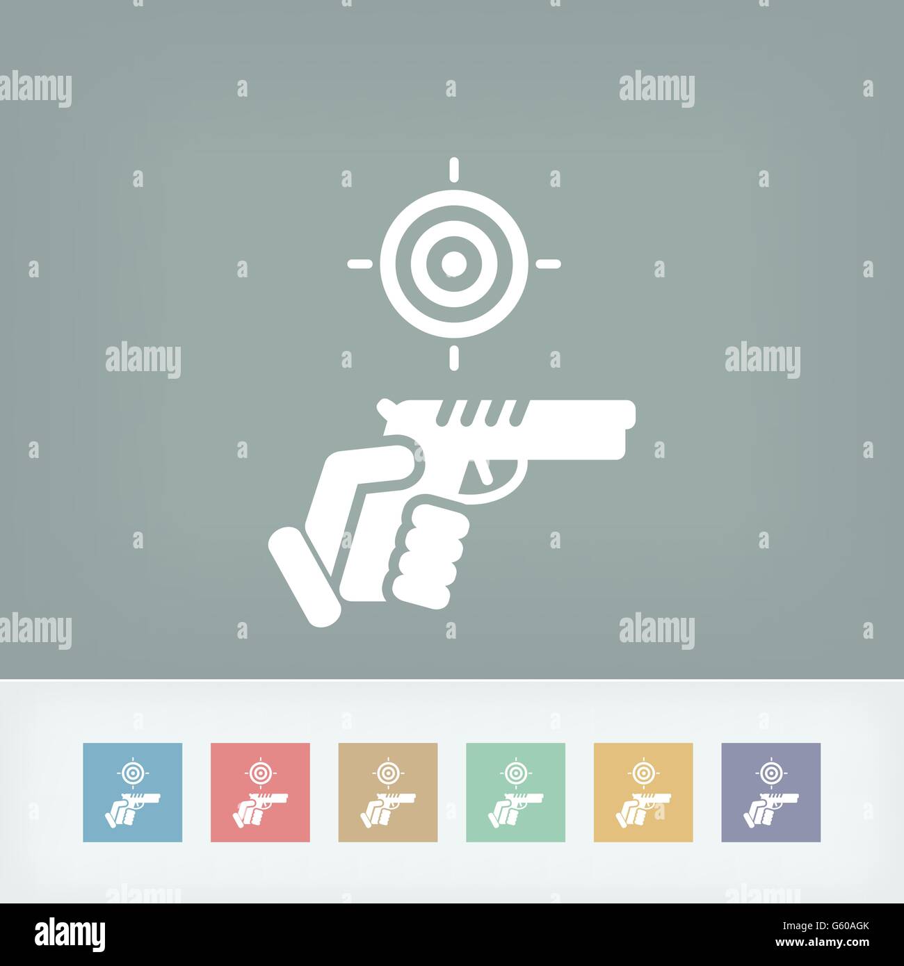 Hand firing hand gun Stock Vector Images - Alamy