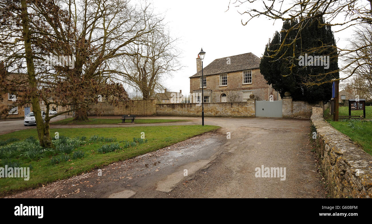 General view of a house in Bampton Village in Oxfordshire which is