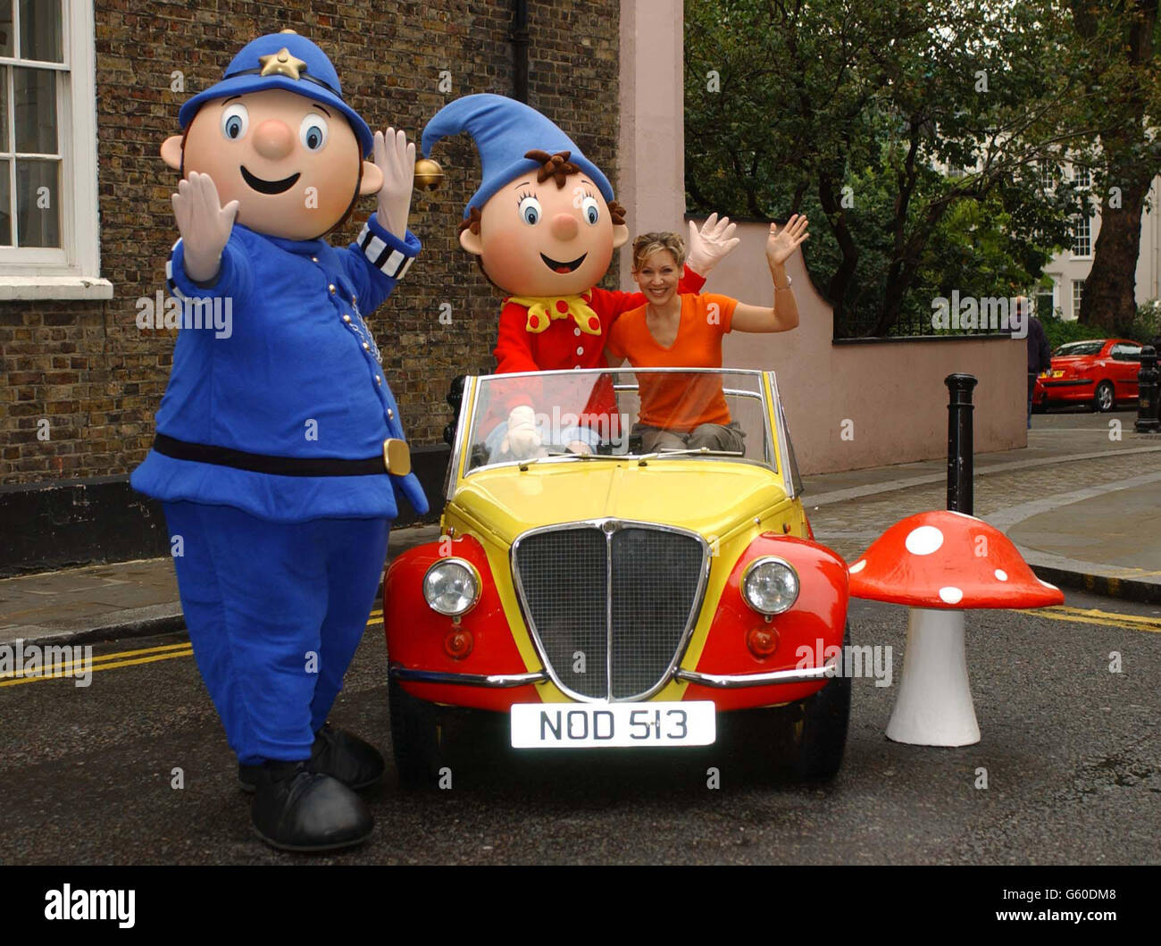 Noddy and PC Plod in London Stock Photo