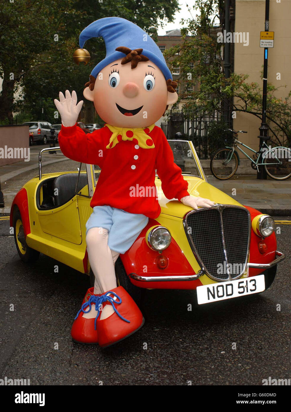 Children's favourite Noddy in London to celebrate his 10 million makeover and the creation of a new look computer-generated image TV series and video / DVD series out later this autumn. Stock Photo
