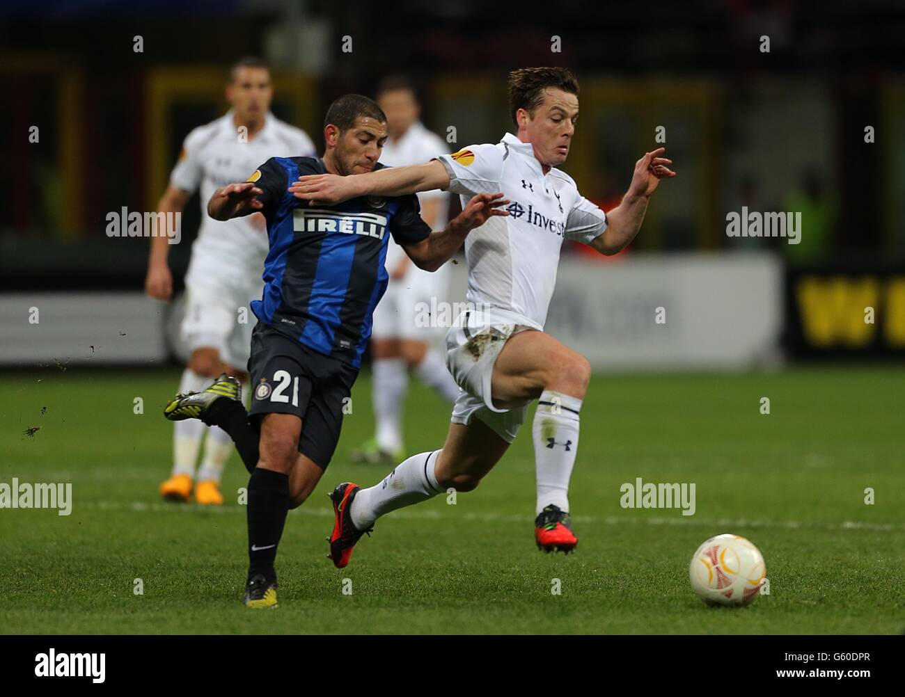 Soccer - UEFA Europa League - Round of 16 - Second Leg - Inter Milan v Tottenham Hotspur - Stadio Giuseppe Meazza Stock Photo