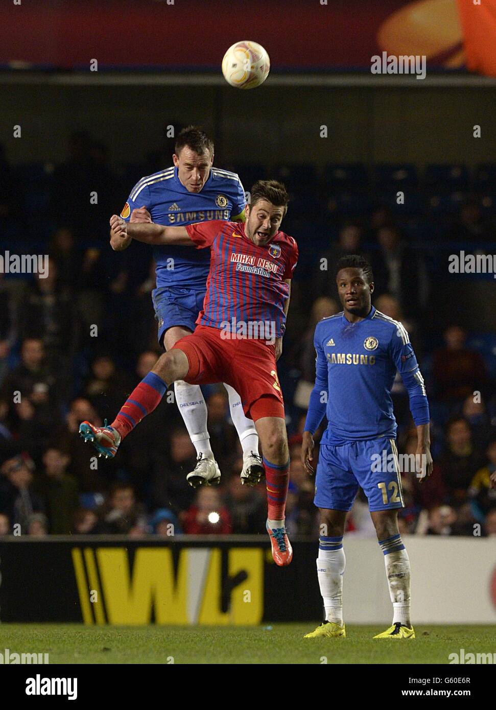 A streaker runs on the pitch during the UEFA Europa League Round 16 match between Chelsea and FC Steaua Bucuresti at Stamford Bridge on Thursday March 14, 2013 in London, England Picture
