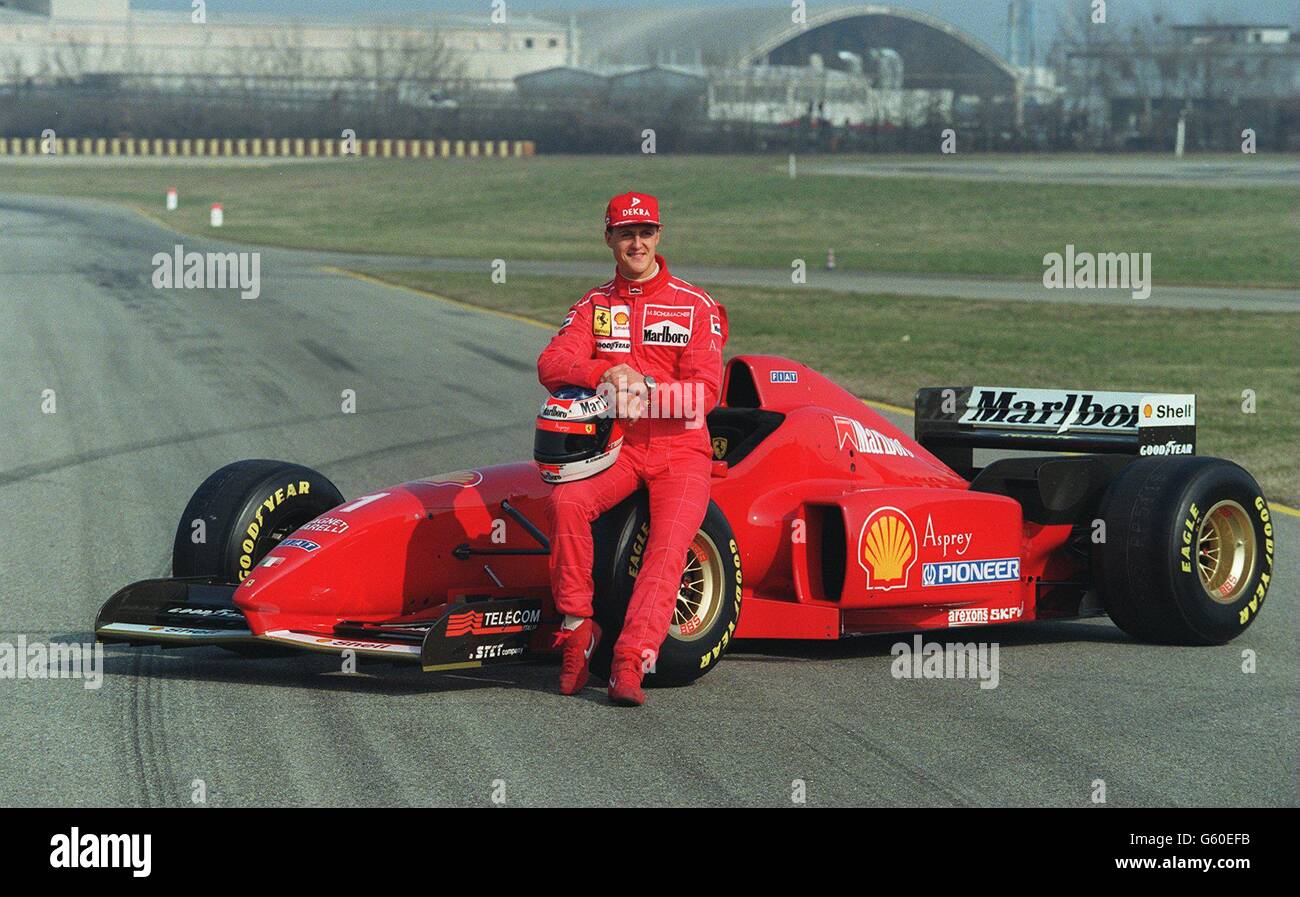 Motor Racing Ferrari Launch. Michael Schumacher at the new Ferrari