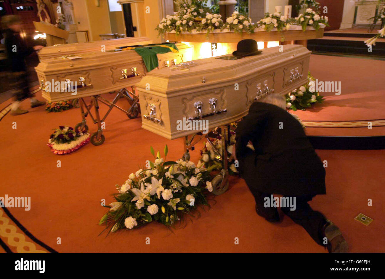 Funeral of the Family involved in the Wexford Boat Tradgedy Stock Photo