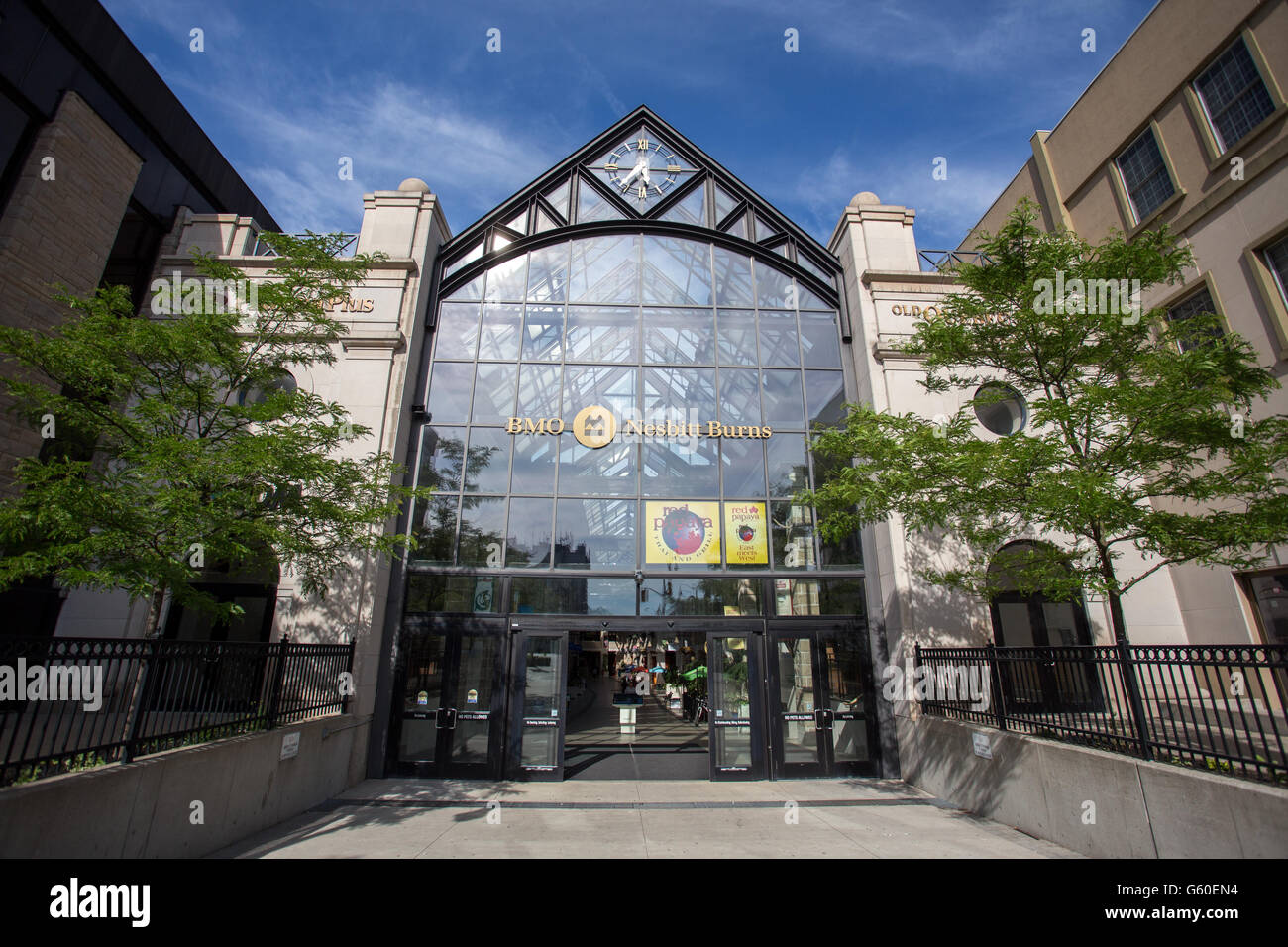 Old Quebec Street Mall exterior Guelph Canada Stock Photo Alamy